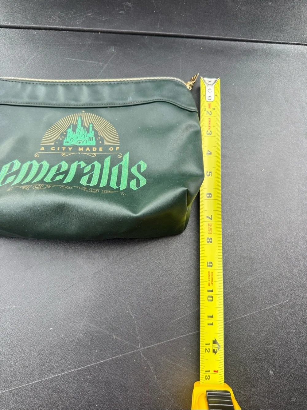 Wicked Emerald City Cosmetic Bag Green Fantasy Makeup Wizard City Travel Case